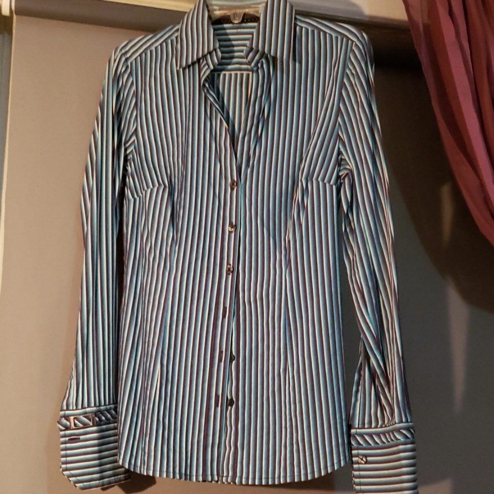 Stripped button down